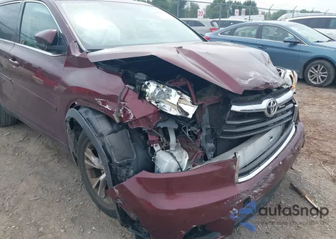2014 Toyota Highlander Le Plus V6 from USA, damaged, VIN 5TDBKRFH7ES009139